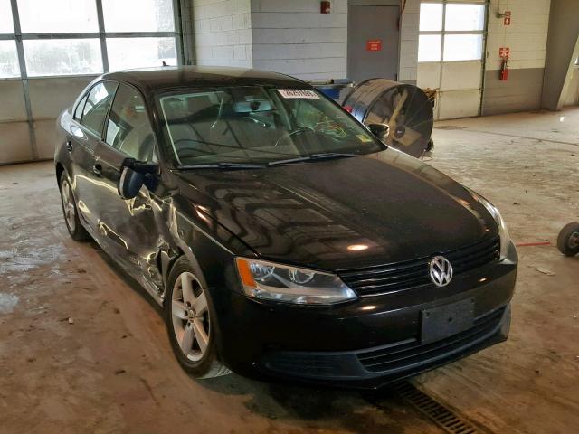 3VWLL7AJ2CM323484 - 2012 VOLKSWAGEN JETTA TDI BLACK photo 1