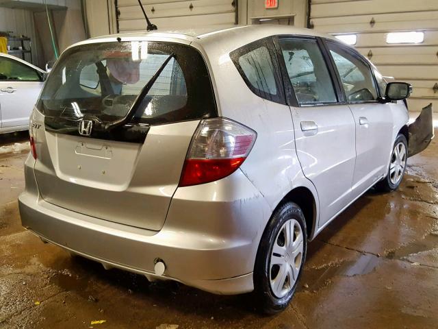 JHMGE8H30BC023193 - 2011 HONDA FIT SILVER photo 4