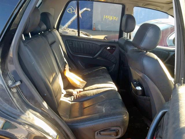 4JGAB54E91A288643 - 2001 MERCEDES-BENZ ML 320 BLACK photo 6