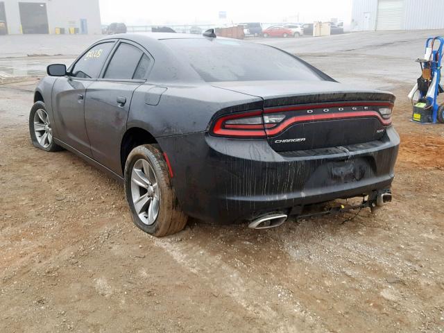 2C3CDXHG4GH214611 - 2016 DODGE CHARGER SX BLACK photo 3