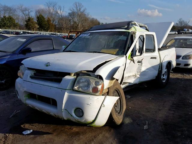 1N6ED27T61C402334 - 2001 NISSAN FRONTIER C WHITE photo 2