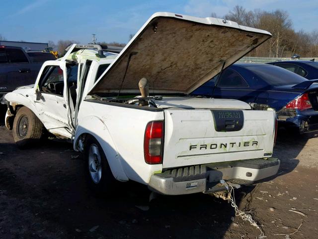 1N6ED27T61C402334 - 2001 NISSAN FRONTIER C WHITE photo 3