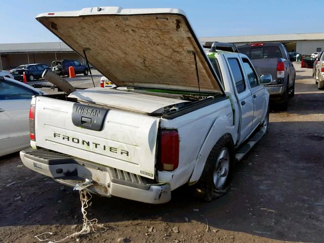 1N6ED27T61C402334 - 2001 NISSAN FRONTIER C WHITE photo 4