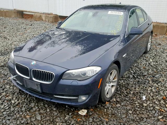 WBAXH5C58CDW11447 - 2012 BMW 528 XI BLUE photo 2