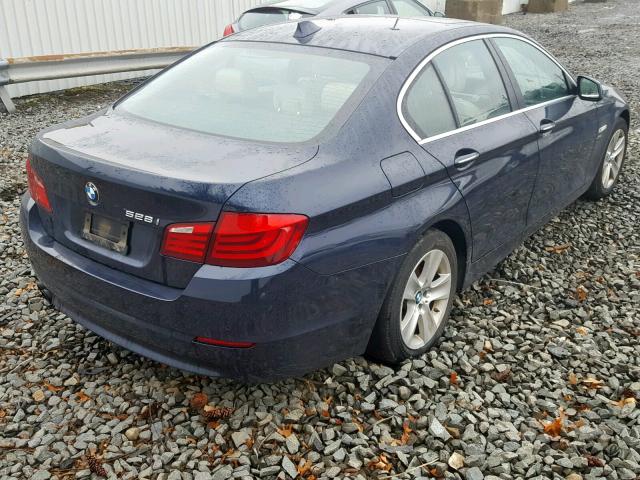 WBAXH5C58CDW11447 - 2012 BMW 528 XI BLUE photo 4