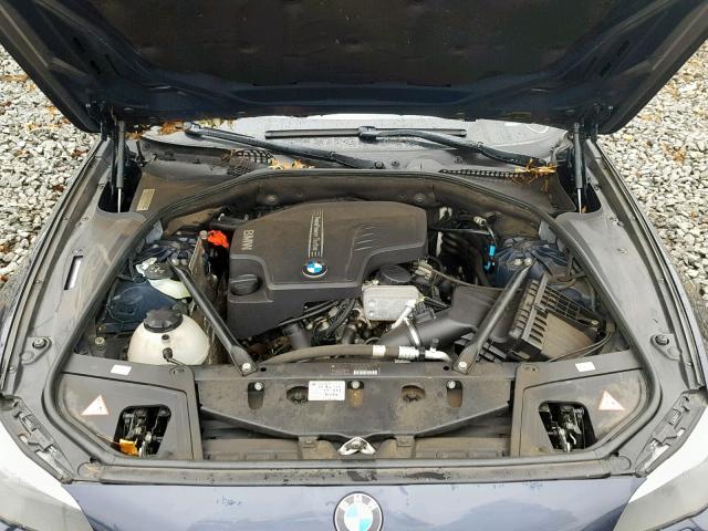 WBAXH5C58CDW11447 - 2012 BMW 528 XI BLUE photo 7