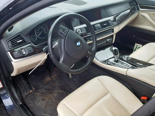 WBAXH5C58CDW11447 - 2012 BMW 528 XI BLUE photo 9