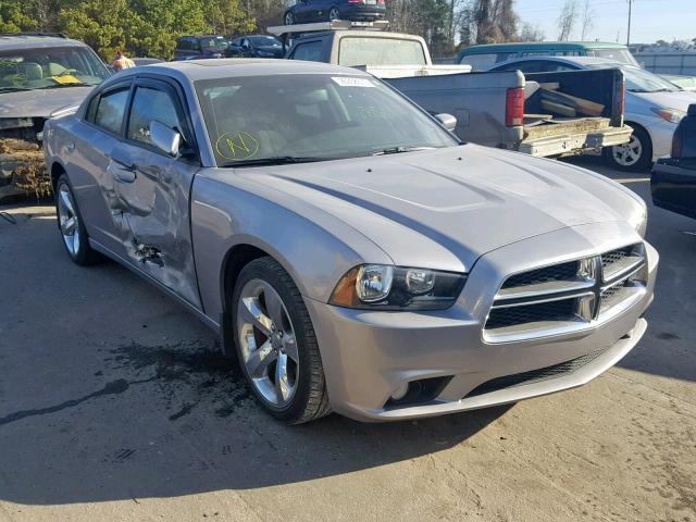 2C3CDXHG5EH342255 - 2014 DODGE CHARGER SX SILVER photo 1