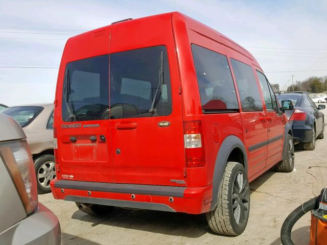 NM0KS9CNXCT093303 - 2012 FORD TRANSIT CO RED photo 4