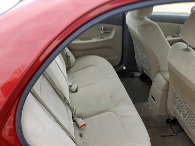 KNAFE222895663660 - 2009 KIA SPECTRA EX BURGUNDY photo 6