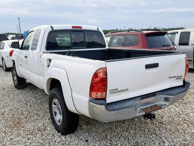 5TETX62N75Z009483 - 2005 TOYOTA TACOMA PRE WHITE photo 3