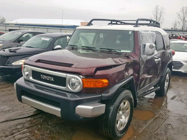 JTEBU11F470066627 - 2007 TOYOTA FJ CRUISER MAROON photo 2