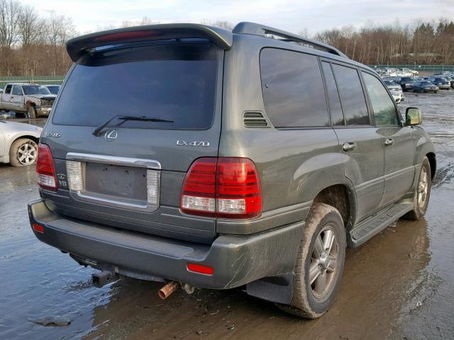 JTJHT00W164017645 - 2006 LEXUS LX 470 GREEN photo 4