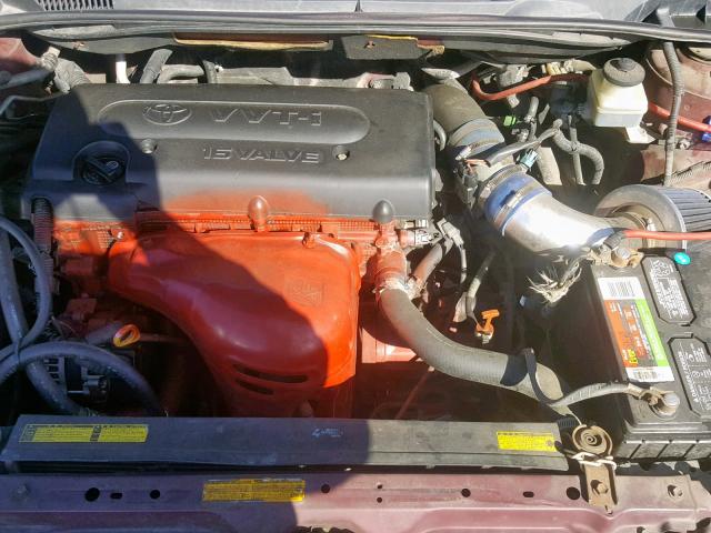 JTKDE177160110892 - 2006 TOYOTA SCION TC ბურგუნდია ფოტო 7