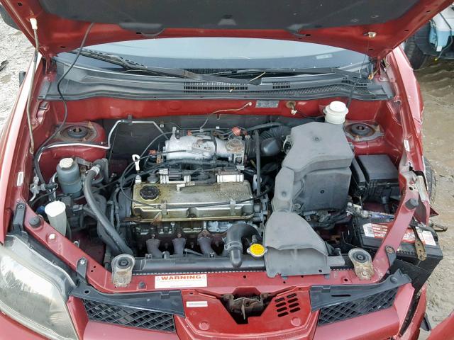 JA4LZ31GX3U111047 - 2003 MITSUBISHI OUTLANDER RED photo 7