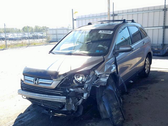 JHLRE38738C030134 - 2008 HONDA CR-V EXL SILVER photo 2