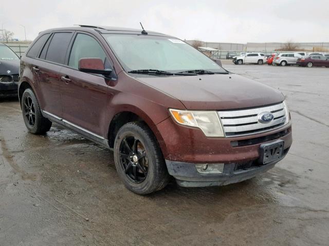 2FMDK38C19BA65197 - 2009 FORD EDGE SEL MAROON photo 1