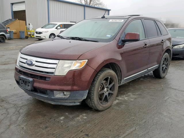 2FMDK38C19BA65197 - 2009 FORD EDGE SEL MAROON photo 2