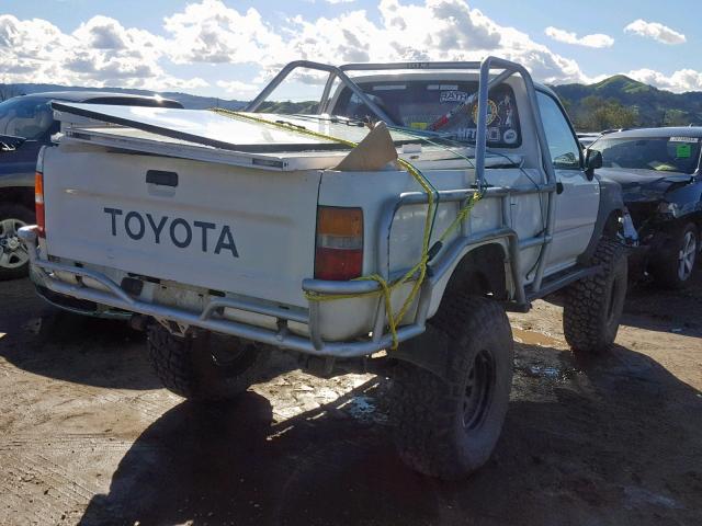 JT4RN01P3L7028973 - 1990 TOYOTA PICKUP 1/2 WHITE photo 4