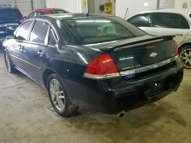 2G1WC5EM2B1244047 - 2011 CHEVROLET IMPALA LTZ BLACK photo 3