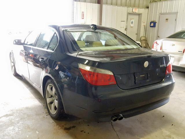 WBANE53596CK84065 - 2006 BMW 525 I BLACK photo 3