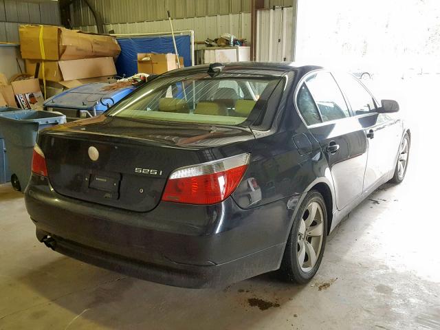 WBANE53596CK84065 - 2006 BMW 525 I BLACK photo 4