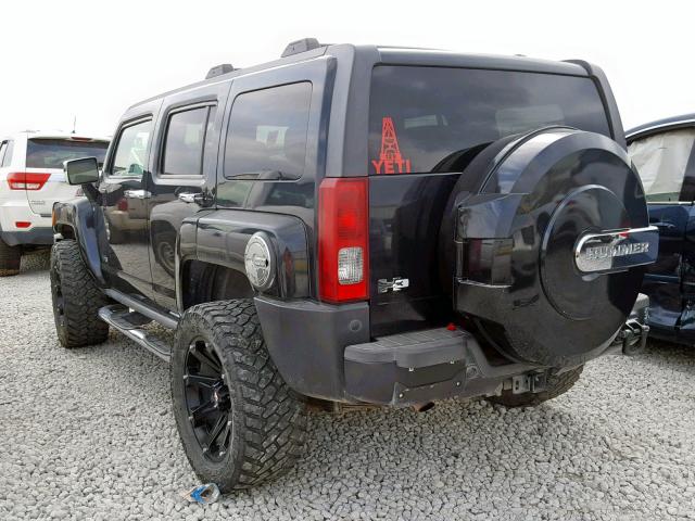 5GTEN13E988179231 - 2008 HUMMER H3 BLACK photo 3