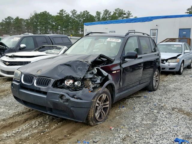 WBXPA93405WD24140 - 2005 BMW X3 3.0I BLACK photo 2