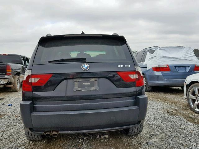 WBXPA93405WD24140 - 2005 BMW X3 3.0I BLACK photo 9