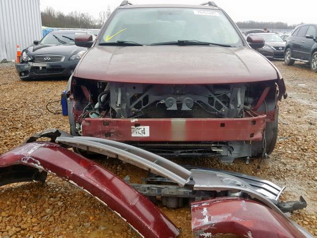 1FMDK05W88GA04174 - 2008 FORD TAURUS X S MAROON photo 9