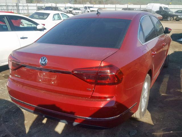 1VWAT7A39HC015990 - 2017 VOLKSWAGEN PASSAT S RED photo 4