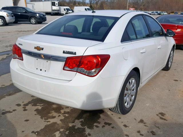 1G1PC5SH7B7256760 - 2011 CHEVROLET CRUZE LS WHITE photo 4