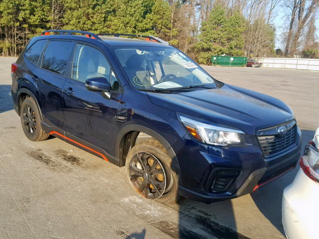 JF2SKAPC1KH453591 - 2019 SUBARU FORESTER S BLACK photo 1