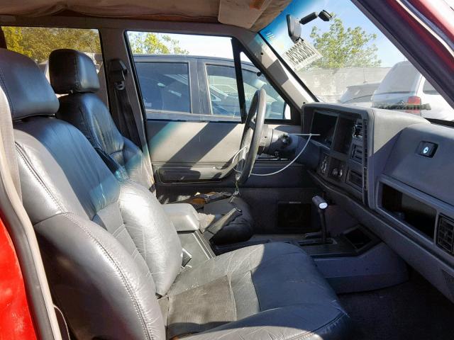 1J4FJ78L5KL475959 - 1989 JEEP CHEROKEE L RED photo 5