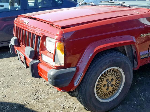 1J4FJ78L5KL475959 - 1989 JEEP CHEROKEE L RED photo 9