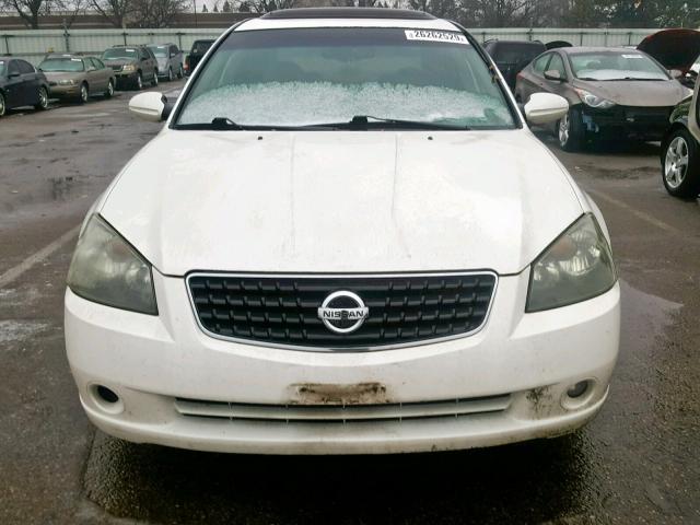 1N4BL11D35C255552 - 2005 NISSAN ALTIMA SE WHITE photo 9