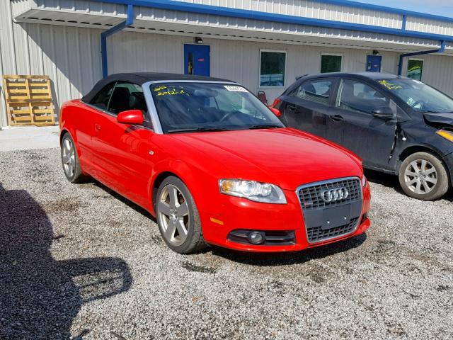 WAUEH48H38K002967 - 2008 AUDI A4 S-LINE RED photo 1