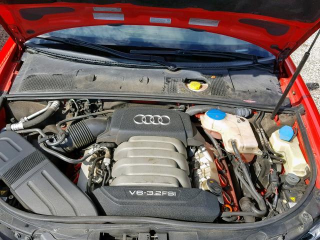 WAUEH48H38K002967 - 2008 AUDI A4 S-LINE RED photo 7