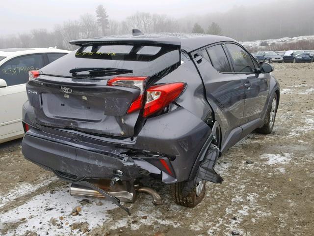 JTNKHMBX7K1019611 - 2019 TOYOTA C-HR XLE GRAY photo 4