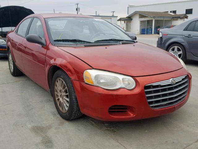 1C3EL46X04N236198 - 2004 CHRYSLER SEBRING LX RED photo 1