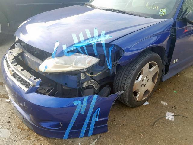 2G1WL16C679369950 - 2007 CHEVROLET MONTE CARL BLUE photo 9