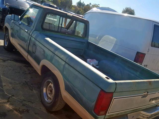 1FTBR10AXHUA09709 - 1987 FORD RANGER GREEN photo 3