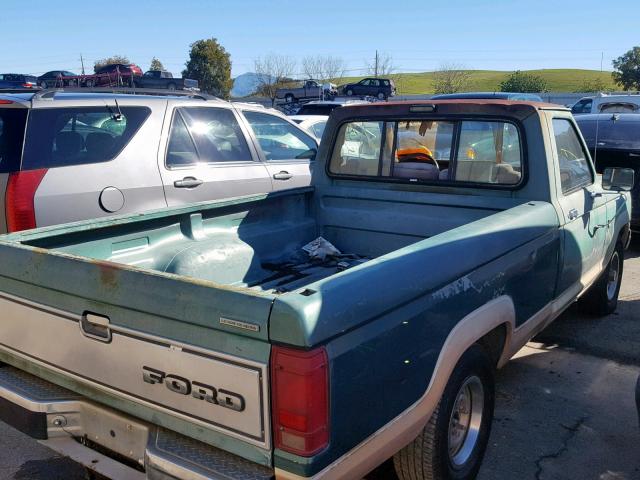 1FTBR10AXHUA09709 - 1987 FORD RANGER GREEN photo 4