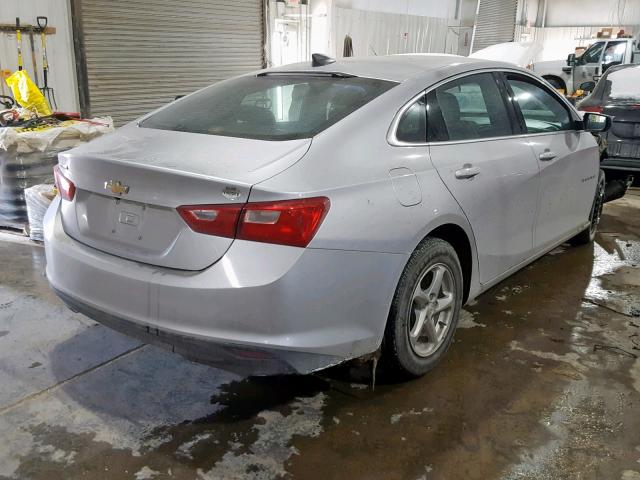 1G1ZB5ST1JF128888 - 2018 CHEVROLET MALIBU LS SILVER photo 4