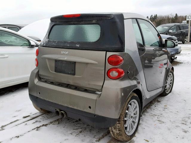 WMEEK3BAXBK426620 - 2011 SMART FORTWO PAS SILVER photo 4