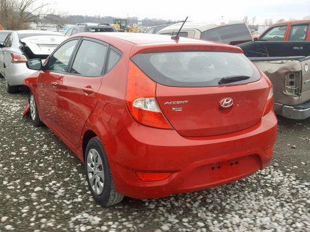 KMHCT5AE9GU269477 - 2016 HYUNDAI ACCENT SE RED photo 3