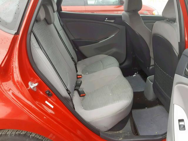 KMHCT5AE9GU269477 - 2016 HYUNDAI ACCENT SE RED photo 6