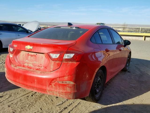 1G1BC5SM3G7273442 - 2016 CHEVROLET CRUZE LS RED photo 4