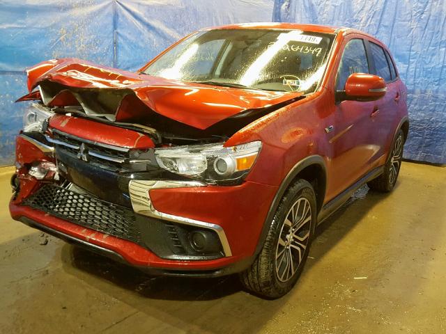 JA4AP3AU9JU016754 - 2018 MITSUBISHI OUTLANDER RED photo 2