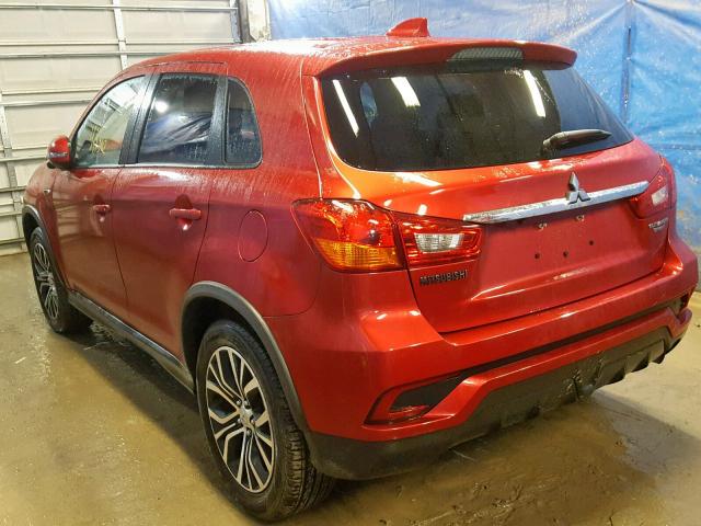 JA4AP3AU9JU016754 - 2018 MITSUBISHI OUTLANDER RED photo 3